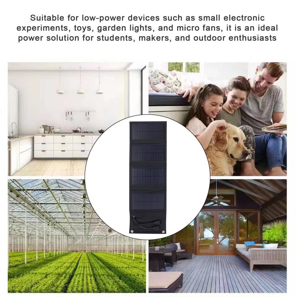 Solar Emergency Charger - Lichtgewicht zonnepaneel Opvouwbare zonnepaneeloplader 7w Draagbare