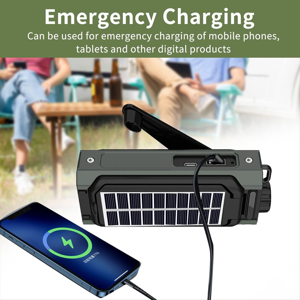 A26Z draagbare zonne-energi ra - Solar Emergency Charger recensie en prijs