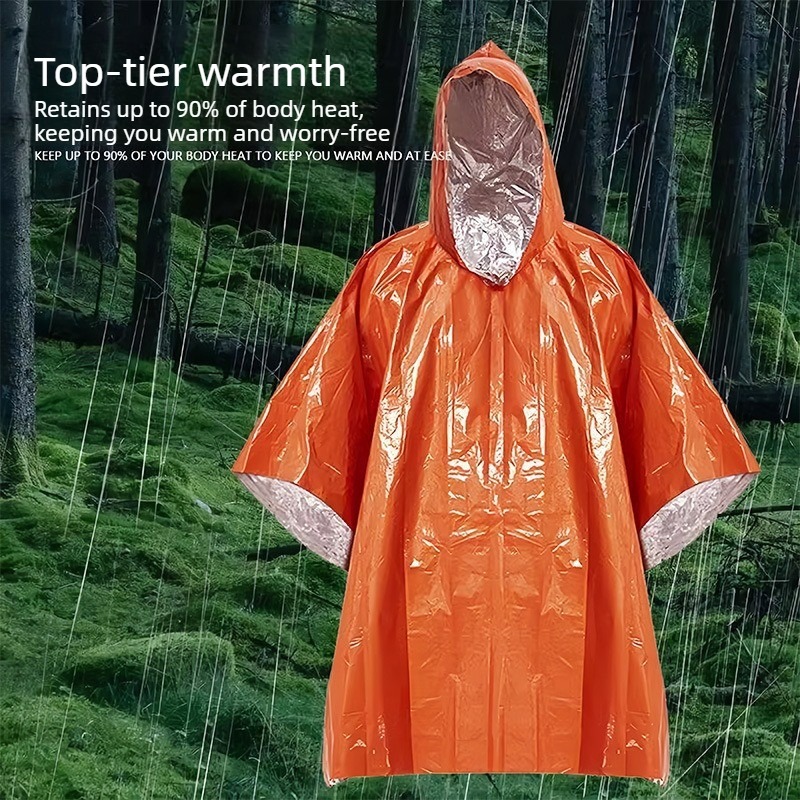 1-10PCS noodregenponcho thermi - Emergency Poncho Rain recensie en prijs