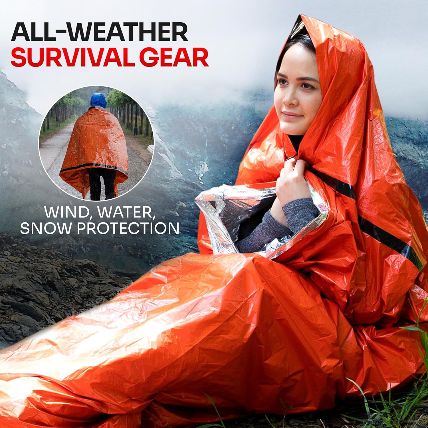 Noodslaapzak voor overlevingsu - Emergency Mylar Tent recensie en prijs