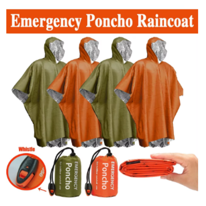 Aluminiumfolie voor eenmalig g - Emergency Poncho Rain recensie en prijs